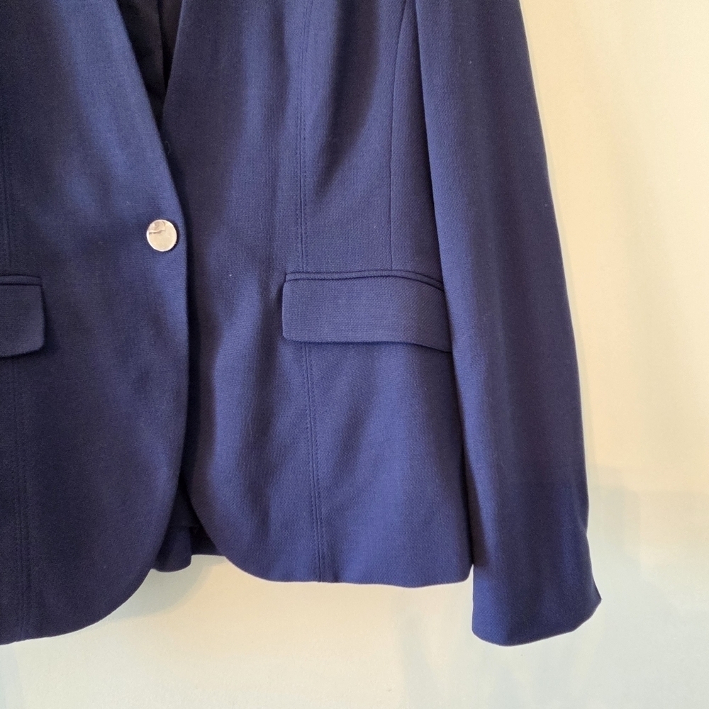 Hugo Boss Jafalea Wool Women's Navy Professional Casual Blazer Size US 6 Office - Picture 7 of 11